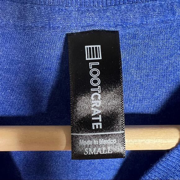 NWOT loot crate fantastic beasts blue become an Obliviator T-shirt size small - Picture 3 of 3